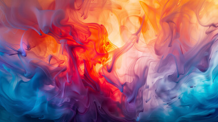 Abstract image of flowing color mix.  - obrazy, fototapety, plakaty