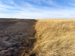 Dry grass fire hazards, summer fires