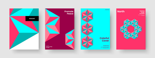 Obraz premium Geometric Background Template. Abstract Flyer Layout. Isolated Business Presentation Design. Brochure. Banner. Book Cover. Report. Poster. Journal. Newsletter. Catalog. Handbill. Advertising