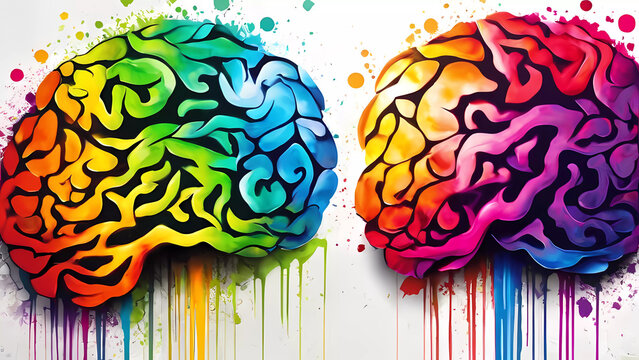 Explorando la Mente: Anatom&iacute;a Cerebral en una Ilustraci&oacute;n M&eacute;dica, Celebrando la Ciencia y la Sabidur&iacute;a en el Estudio de la Neurolog&iacute;a y la Psicolog&iacute;a, Mapeando la Complejidad del Cerebro Humano