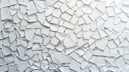 Mosaic abstract texture with white corners pattern background. AI generated image