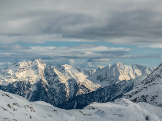 Snowy Winter Landscape in the Alps in Austria