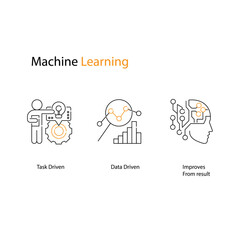 Machine Learning Graphic Icons Revolutionizing Data-Driven Solutions