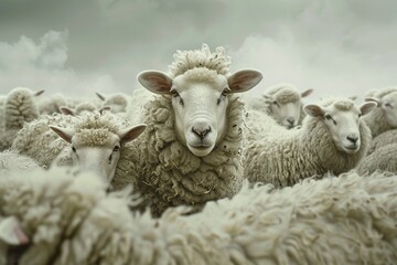 Fototapeta premium sheepphotographic staly