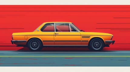 Car dealer, logo, minimal, illustration, , generated with AI