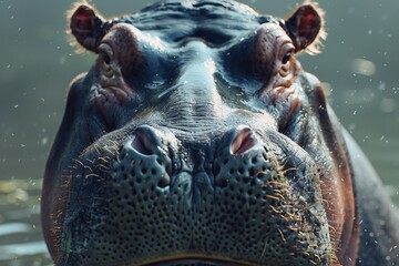 hippopotamus,high resolution canon DSLR - obrazy, fototapety, plakaty