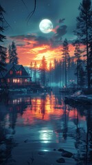 Northern Lights, photorealistic, 4k, generated with AI