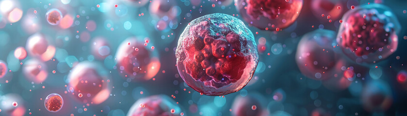 Explore the potential of in vitro 3D cell culture models for studying tumor microenvironments and cancer progression - obrazy, fototapety, plakaty