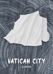 Europe - Country map & nation flag wallpaper - Vatican City