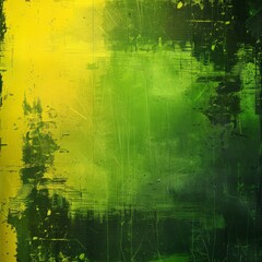 Grunge Background Texture in the Colors Vibrant Yellow, Neon Green and Chartreuse created with Generative AI Technology