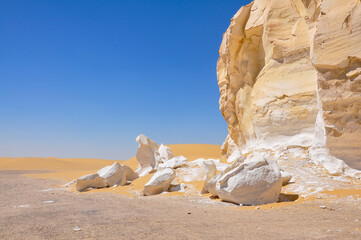 Rock formation white desert Egypt