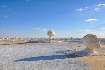 Rock formation white desert Egypt