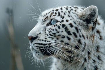 close up portrait of a leopard