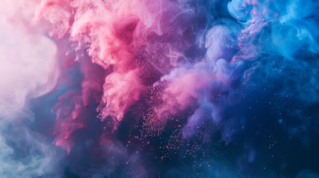 Cool toned colored powder dispersion in a calming composition