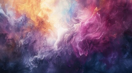 Ethereal abstract oil painting background with a celestial palette and airy textures. - obrazy, fototapety, plakaty