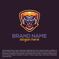Obraz premium Techno Titan: Detailed Esports Emblem