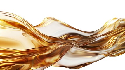 golden liquid splash. cut out