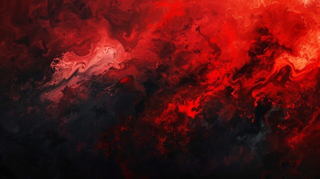 Fire and smoke abstract oil painting background with intense reds and blacks.