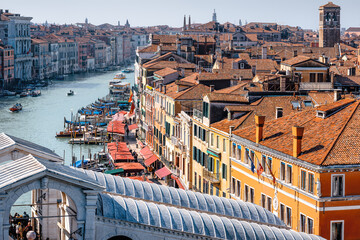panoramic view at the old town of venice
