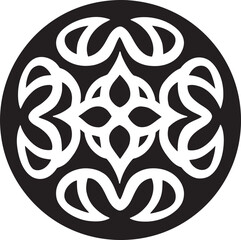 LaceNexus Intricate Design Vector Symbol OrbWeave Luminous Ball Lace Logo Concept