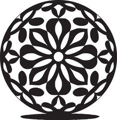 Lace Luminance Design Iconography Regal Sphere Lace Emblem Concept