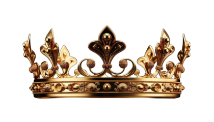 Create A High quality elegant golden crown