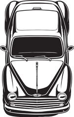Cloud Caravan Car Top View Icon Design High Flyer Wheels Top View Car Emblem Concept