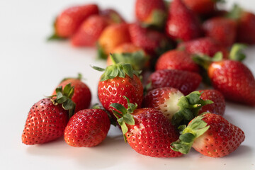 Vibrant fresh strawberries ideal for healthy snacks and desserts