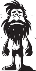 Boulder Buster Resilient Caveman Logo CaveCanvas Colin Creative Caveman Vector Icon