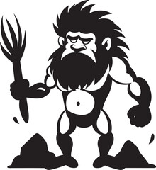 Rockin Randy Rock Solid Caveman Symbol Flinty Floyd Tough Caveman Logo