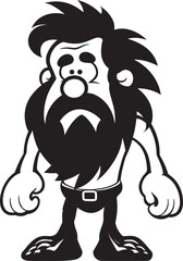 StoneAge Stan Sturdy Caveman Symbol Boulder Buddy Friendly Caveman Logo Design