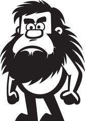 Ancient Al Wise Cartoon Caveman Emblem Granite Greg Robust Caveman Symbol