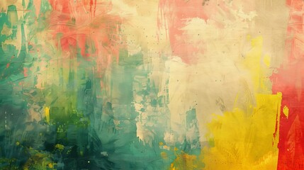 Retro abstract oil painting background inspired by vintage art styles and nostalgic colors. - obrazy, fototapety, plakaty