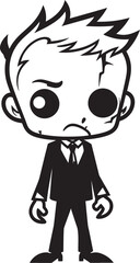 Lovable Lurchers Creepy Cartoon Emblem Charming Corpses Zombie Symbol