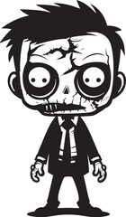 Adorable Afterlife Zombie Symbolism Sinister Smiles Cartoon Zombie Design