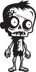 Lovable Lurchers Creepy Cartoon Emblem Charming Corpses Zombie Symbol