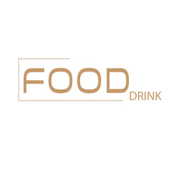 food and drink simple flat logo design vector illustration icon element 