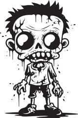 Quirky Quagmire Creepy Cartoon Emblem Spooky Sweethearts Zombie Symbol