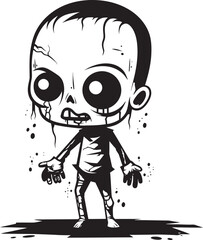 Lovable Living Dead Creepy Cartoon Emblem Sinister Smiles Zombie Symbolism