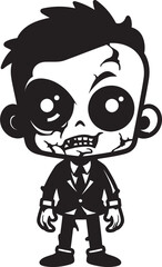 Ghastly Grins Zombie Symbolism Playful Putrefaction Cartoon Zombie Logo