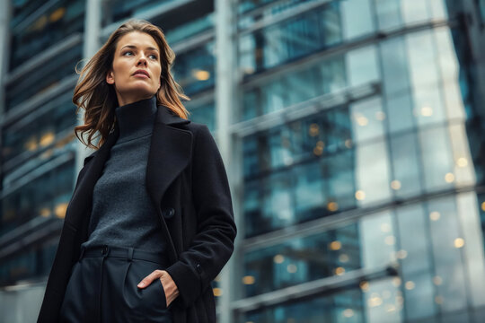 Portrait of a businesswoman in the city