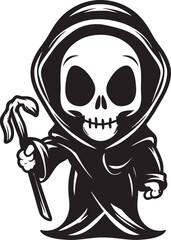 Cherubic Chaperone Innocent Grim Ripper Emblem Cuddly Conductor Little Grim Reaper Symbol
