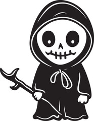 Bitty Bane Playful Grim Symbol Zany Zombies Sweet Grim Ripper Logo Design