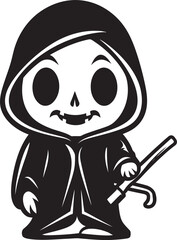 Petite Pallbearer Cute Grim Ripper Emblem Angelic Avenger Tiny Reaper Symbol