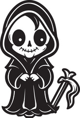 Sweet Soul Reaper Charming Reaper Symbol Petite Punisher Playful Grim Ripper Logo