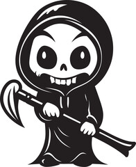 Ghastly Grins Mischievous Grim Emblem Zany Zombies Sweet Grim Ripper Logo Design