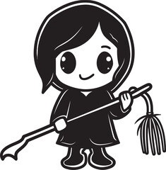 Cherubic Conductor Charming Grim Ripper Emblem Angelic Assassin Playful Little Reaper Symbol