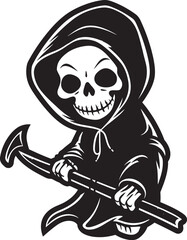 Cherubic Conductor Charming Grim Ripper Emblem Angelic Assassin Playful Little Reaper Symbol