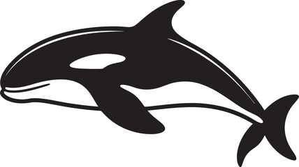 Whimsical Water Warrior Lovely Orca Symbol Sweet Sea Sentinel Cartoon Whale Logo