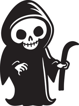 Cherubic Conductor Charming Grim Ripper Emblem Angelic Assassin Playful Little Reaper Symbol